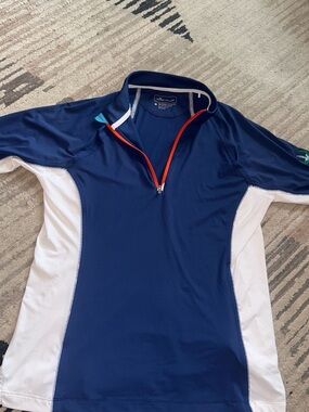 Peter Millar Quarter Zip Womens M Excellent Condition Lightweight